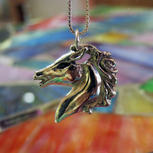 Horse Pendant - Sterling Silver