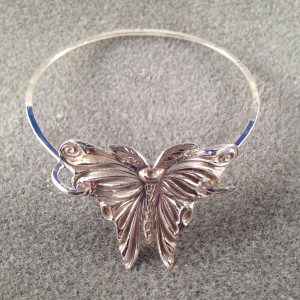 Fine and Sterling Silver Butterfly Bracelet2