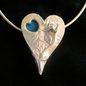 Large Heart Pendant Open Box