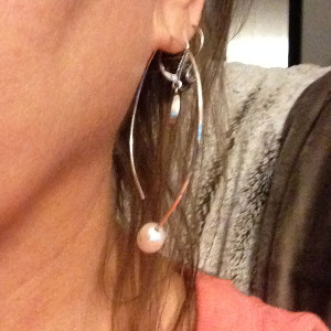 Sterling Silver and Pearl Earrings